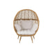 Fauteuil Beige Cloth 106 cm-Fauteuils-J-Line