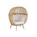 Fauteuil Beige Cloth 106 cm-Fauteuils-J-Line