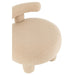 Fauteuil Beige Mdf Rond 52 cm 52x52x49 cm-Krukken-J-Line
