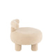 Fauteuil Beige Mdf Rond 52 cm-Fauteuils-J-Line