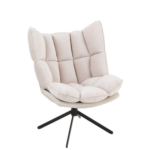 Fauteuil Beige Polyester 73 cm-Fauteuils-J-Line