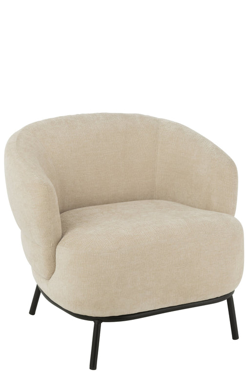 Fauteuil Beige Schuim 82 cm 82x84x76 cm-Fauteuils-J-Line