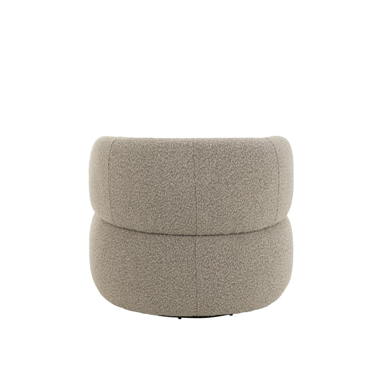 Fauteuil Beige Schuim Rond 85 cm 85x82x72.5 cm-Fauteuils-J-Line