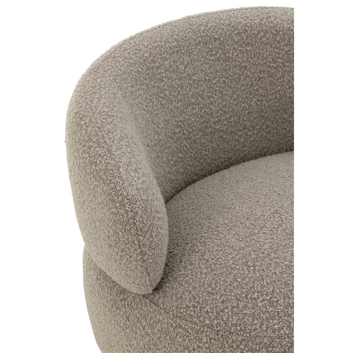 Fauteuil Beige Schuim Rond 85 cm-Fauteuils-J-Line