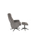 Fauteuil Bergen - Antraciet - Cosmo - Incl. Hocker-Fauteuils-LABEL51