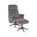 Fauteuil Bergen - Antraciet - Cosmo - Incl. Hocker-Fauteuils-LABEL51