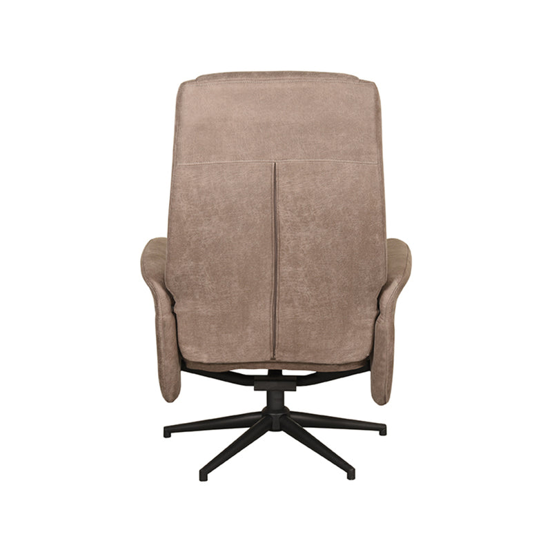 Fauteuil Bergen Mushroom Kunstleder Incl. Hocker 77x76x105 cm-Fauteuils-LABEL51