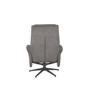 Fauteuil Bergen Naturel Velvet Incl. Hocker 77x76x105 cm-Fauteuils-LABEL51