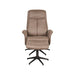 Fauteuil Bergen - Taupe - Micro Suede - Incl. Hocker-Fauteuils-LABEL51