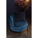 Fauteuil Blauw Schuim Rond 67 cm-Fauteuils-J-Line