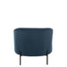 Fauteuil Blauw Schuim Rond 67 cm-Fauteuils-J-Line
