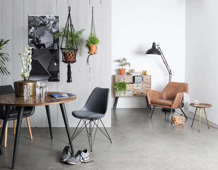 Fauteuil Bon PU Leather Bruin 76x80 cm-Fauteuils-Creating Home
