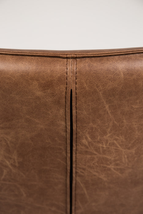 Fauteuil Bon PU Leather Bruin 76x80 cm-Fauteuils-Creating Home
