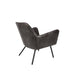 Fauteuil Bon Polyester,PU Leather Donkergrijs 76x80 cm-Fauteuils-Creating Home