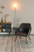 Fauteuil Bon Polyester,PU Leather Donkergrijs 76x80 cm-Fauteuils-Creating Home