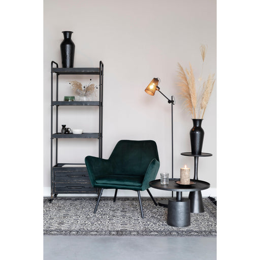 Fauteuil Bon Velvet Plyhout,Polyester Groen 76x80 cm-Fauteuils-Creating Home