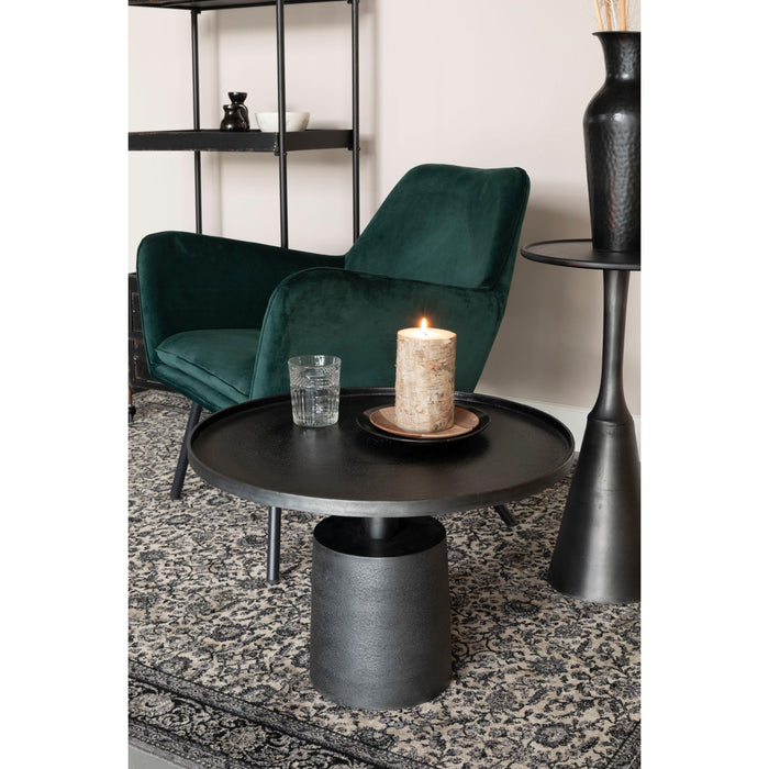 Fauteuil Bon Velvet Plyhout,Polyester Groen 76x80 cm