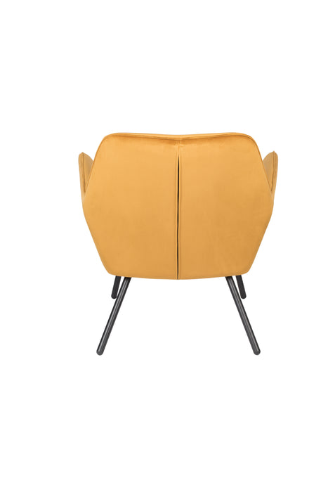 Fauteuil Bon Velvet Polyester,PU Leather Goud 76x80 cm-Fauteuils-Creating Home
