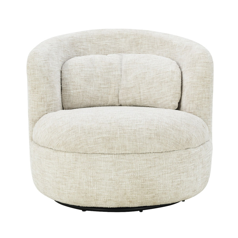 Fauteuil Britt Beige Draaibaar 84 cm 84x85x76 cm-Fauteuils-Livingfurn