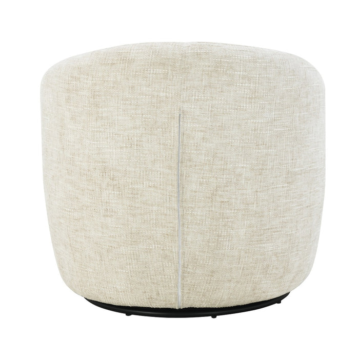 Fauteuil Britt Beige Draaibaar 84 cm-Fauteuils-Livingfurn