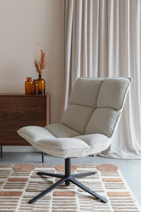 Fauteuil Bros Polyester Beige 78x68 cm-Fauteuils-Creating Home