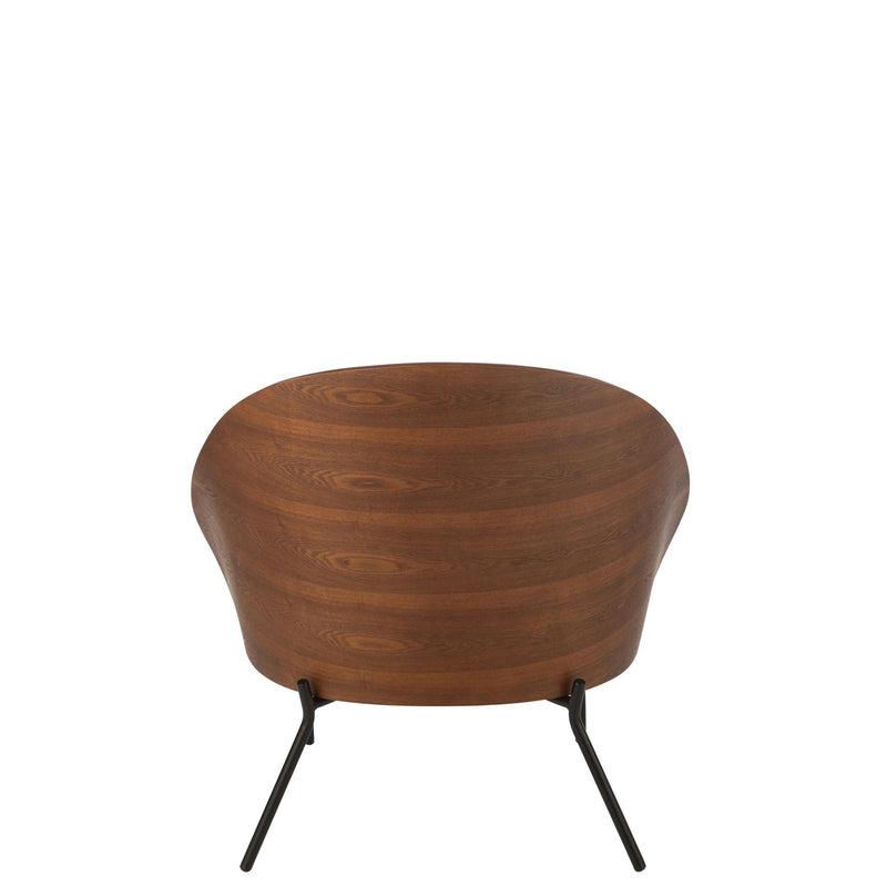 Fauteuil Bruin Metaal 72 cm 71.8x77.4x81.8 cm-Fauteuils-J-Line