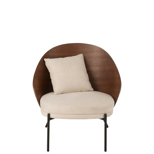 Fauteuil Bruin Metaal 72 cm 71.8x77.4x81.8 cm-Fauteuils-J-Line