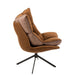 Fauteuil Bruin Metaal 73 cm 73x78x92 cm-Kussens-J-Line