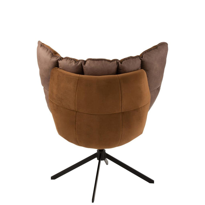 Fauteuil Bruin Metaal 73 cm-Fauteuils-J-Line
