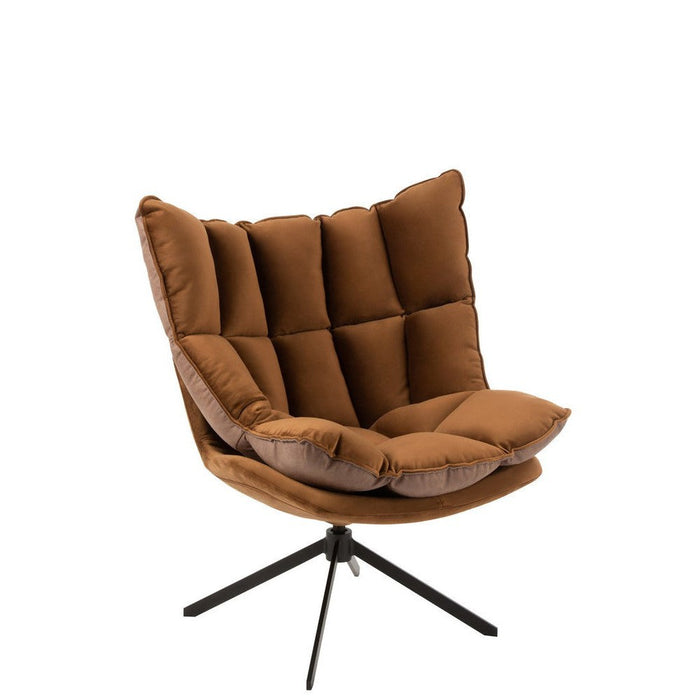 Fauteuil Bruin Metaal 73 cm-Fauteuils-J-Line