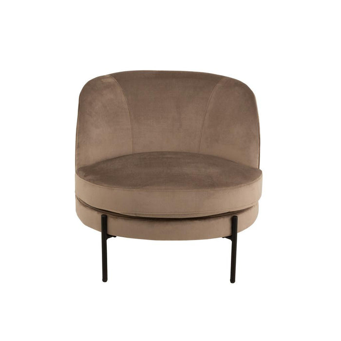 Fauteuil Bruin Populierenhout Rond 67 cm-Fauteuils-J-Line