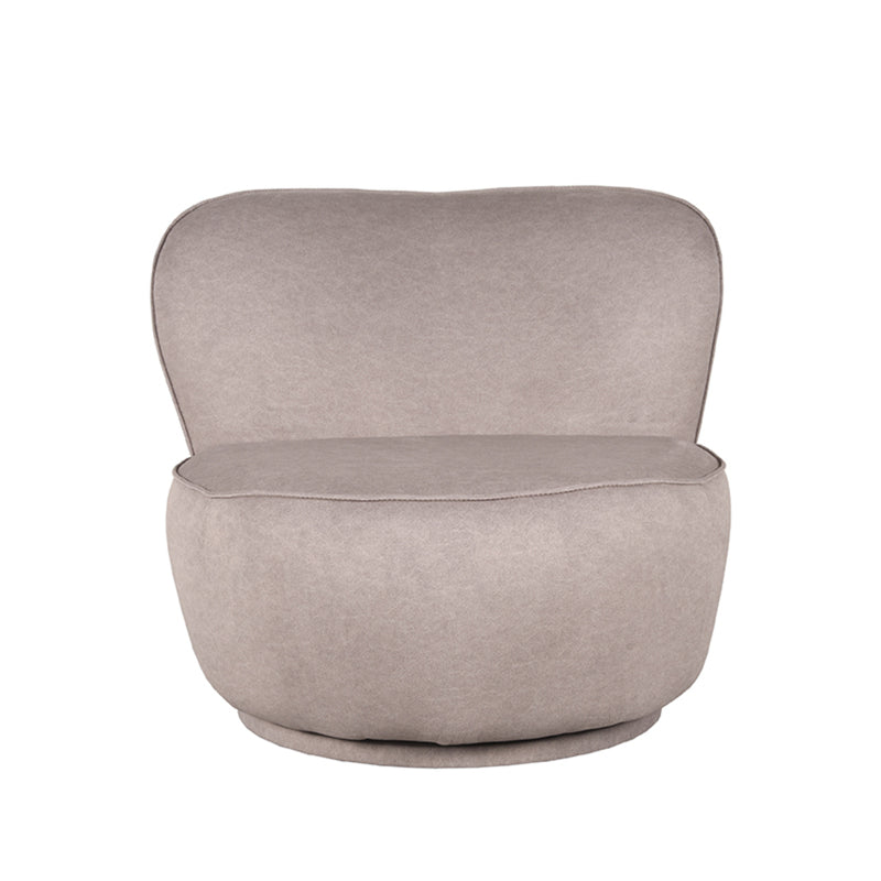 Fauteuil Bunny Soft Taupe Geweven - 90x90x75 cm-Fauteuils-LABEL51