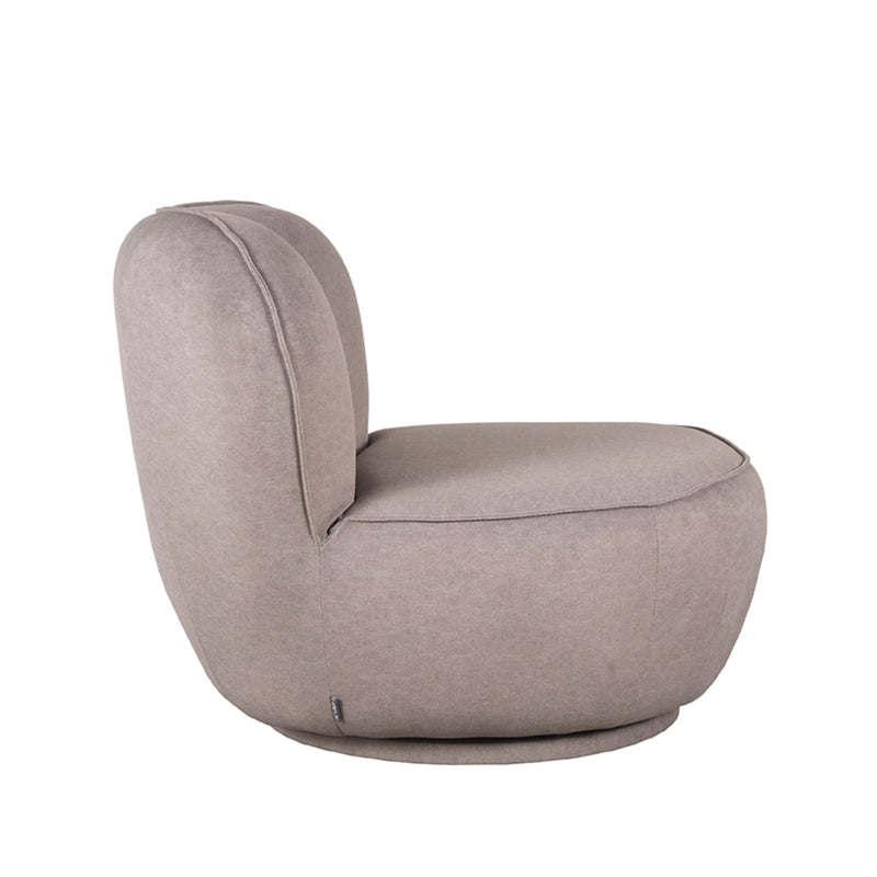 Fauteuil Bunny Soft Taupe Geweven - 90x90x75 cm-Fauteuils-LABEL51