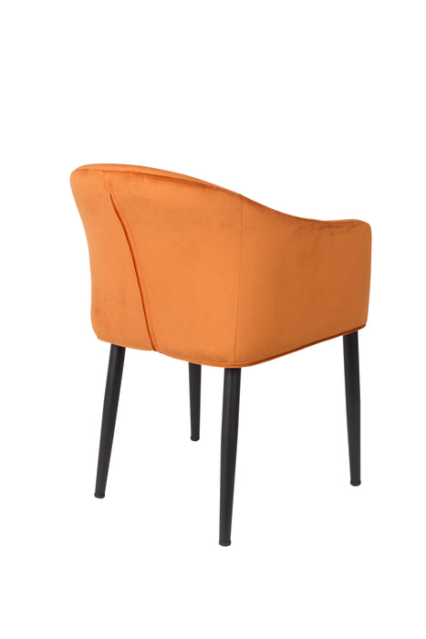 Fauteuil Catelyn Stof Oranje 55.5x57 cm-Fauteuils-Creating Home