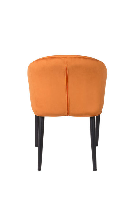 Fauteuil Catelyn Stof Oranje 55.5x57 cm-Fauteuils-Creating Home