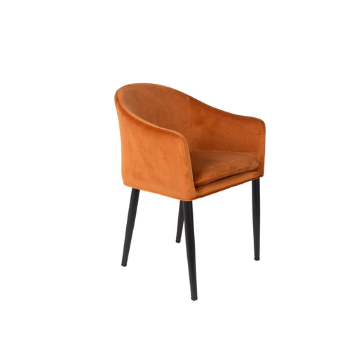 Fauteuil Catelyn Stof Oranje 55.5x57 cm-Fauteuils-Creating Home