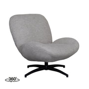 Fauteuil Clayton Khaki Geweven - 82x89x91 cm-Fauteuils-LABEL51