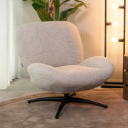 Fauteuil Clayton Khaki Geweven - 82x89x91 cm-Fauteuils-LABEL51