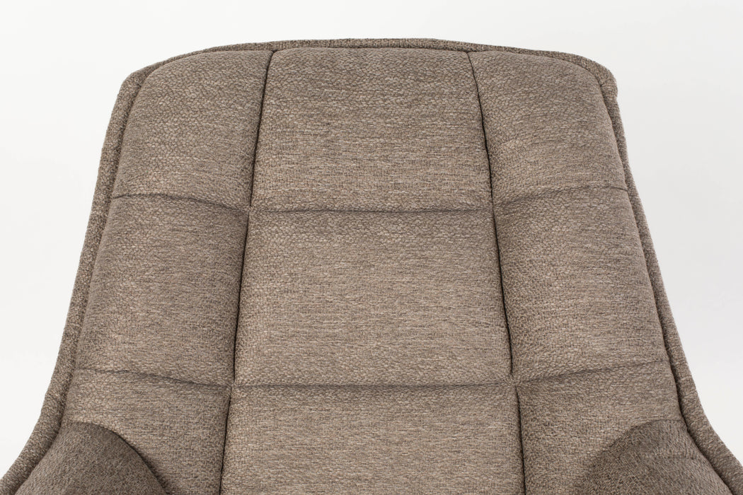 Fauteuil Comfortable Thomas Polyester Bruin 85x77 cm-Fauteuils-Creating Home