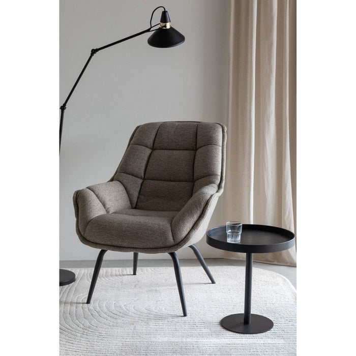 Fauteuil Comfortable Thomas Polyester Bruin 85x77 cm-Fauteuils-Creating Home