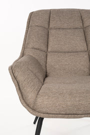 Fauteuil Comfortable Thomas Polyester Bruin 85x77 cm-Fauteuils-Creating Home
