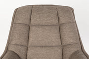 Fauteuil Comfortable Thomas Polyester Bruin 85x77 cm-Fauteuils-Creating Home