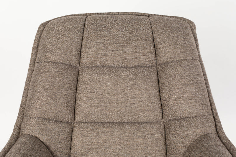 Fauteuil Comfortable Thomas Polyester Bruin 85x77 cm-Fauteuils-Creating Home