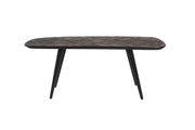 Fauteuil Consoletafel Webster Metaal, Teak Bruin 118x37 cm-Fauteuils-Creating Home