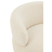 Fauteuil Crème Populierenhout Rond 85 cm 85x82x72.5 cm-Fauteuils-J-Line