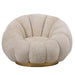 Fauteuil Daisy Polyester Crème-Fauteuils-PTMD