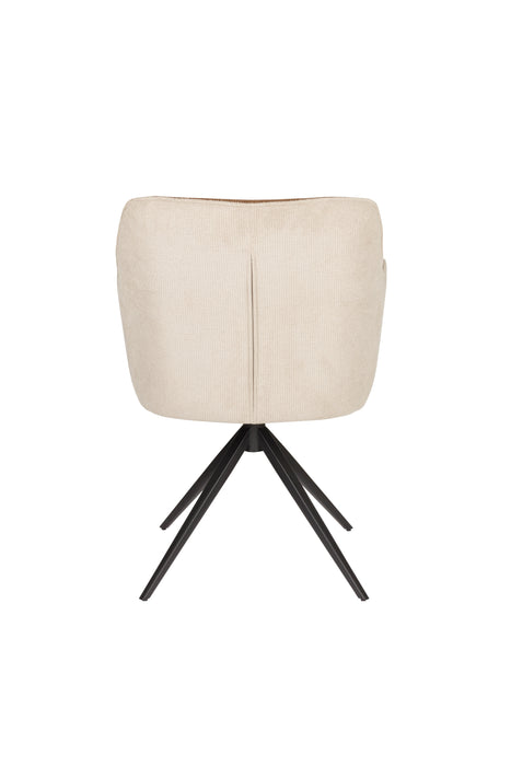 Fauteuil Daley Beige/bruin Polyester Bruin 63x62.5 cm-Fauteuils-Creating Home