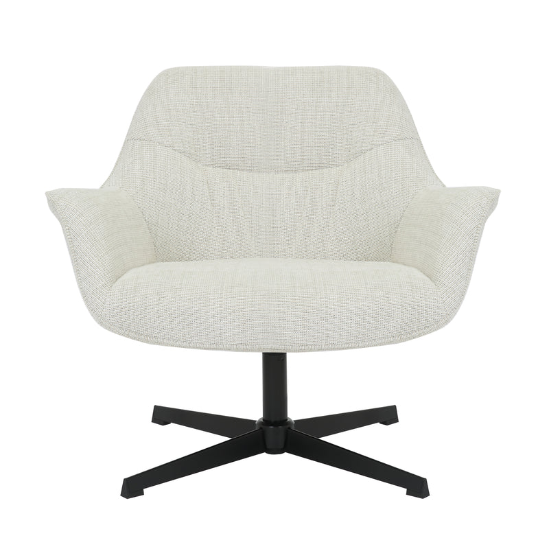 Fauteuil Daphne Greige Draaibaar 84 cm 84x78x77 cm-Fauteuils-Livingfurn
