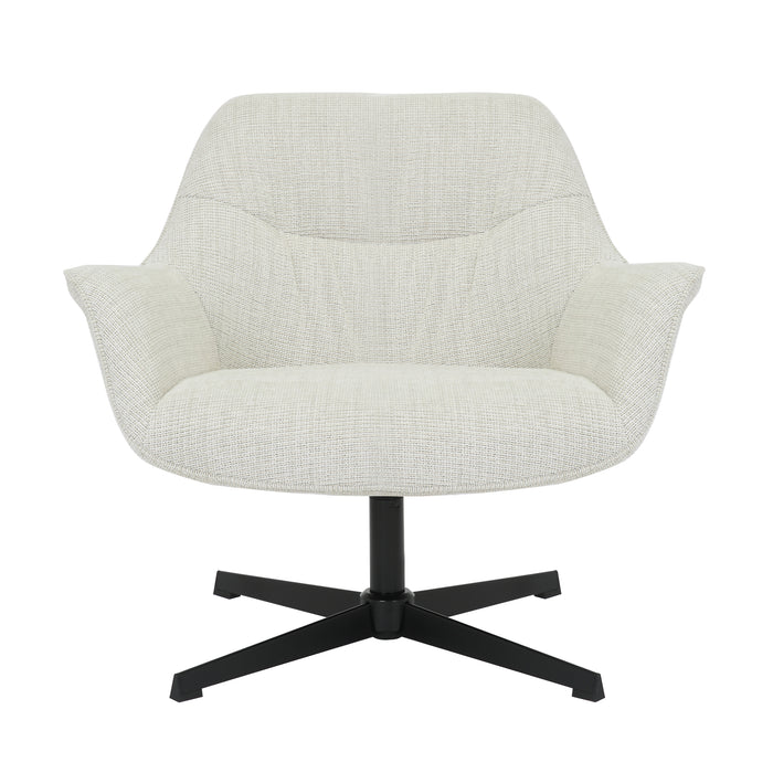 Fauteuil Daphne Greige Draaibaar 84 cm 84x78x77 cm-Fauteuils-Livingfurn