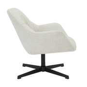 Fauteuil Daphne Greige Draaibaar 84 cm 84x78x77 cm-Fauteuils-Livingfurn